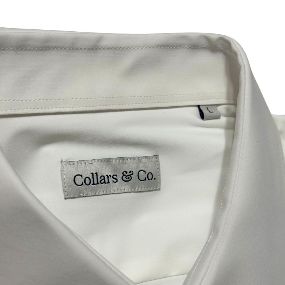 Collars & Co Mens Large White Apex Long Sleeve Performance Shirt NWOT - Picture 5 of 7
